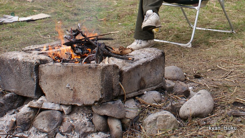 キャンプ場を造ろう キャンつくブログ ミニマムインパクトな焚き火をする方法